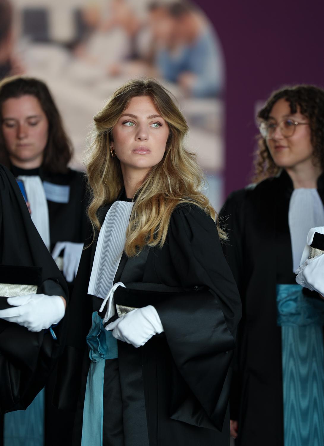 Auditrice de justice lors de la prestation de serment