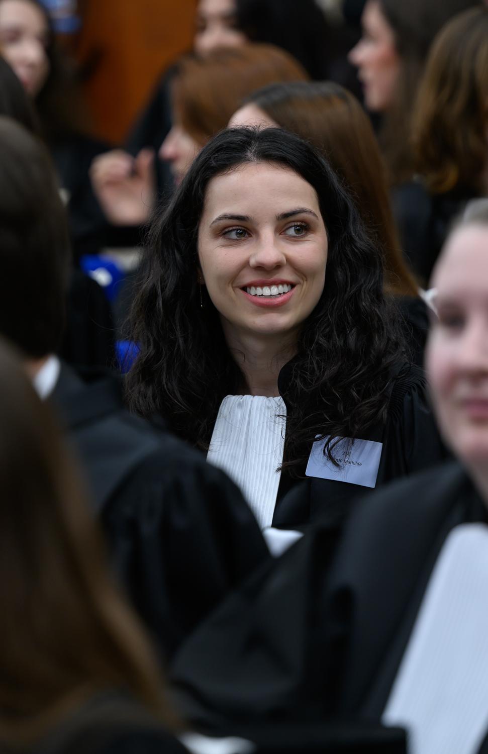 Auditrice de justice lors de la prestation de serment