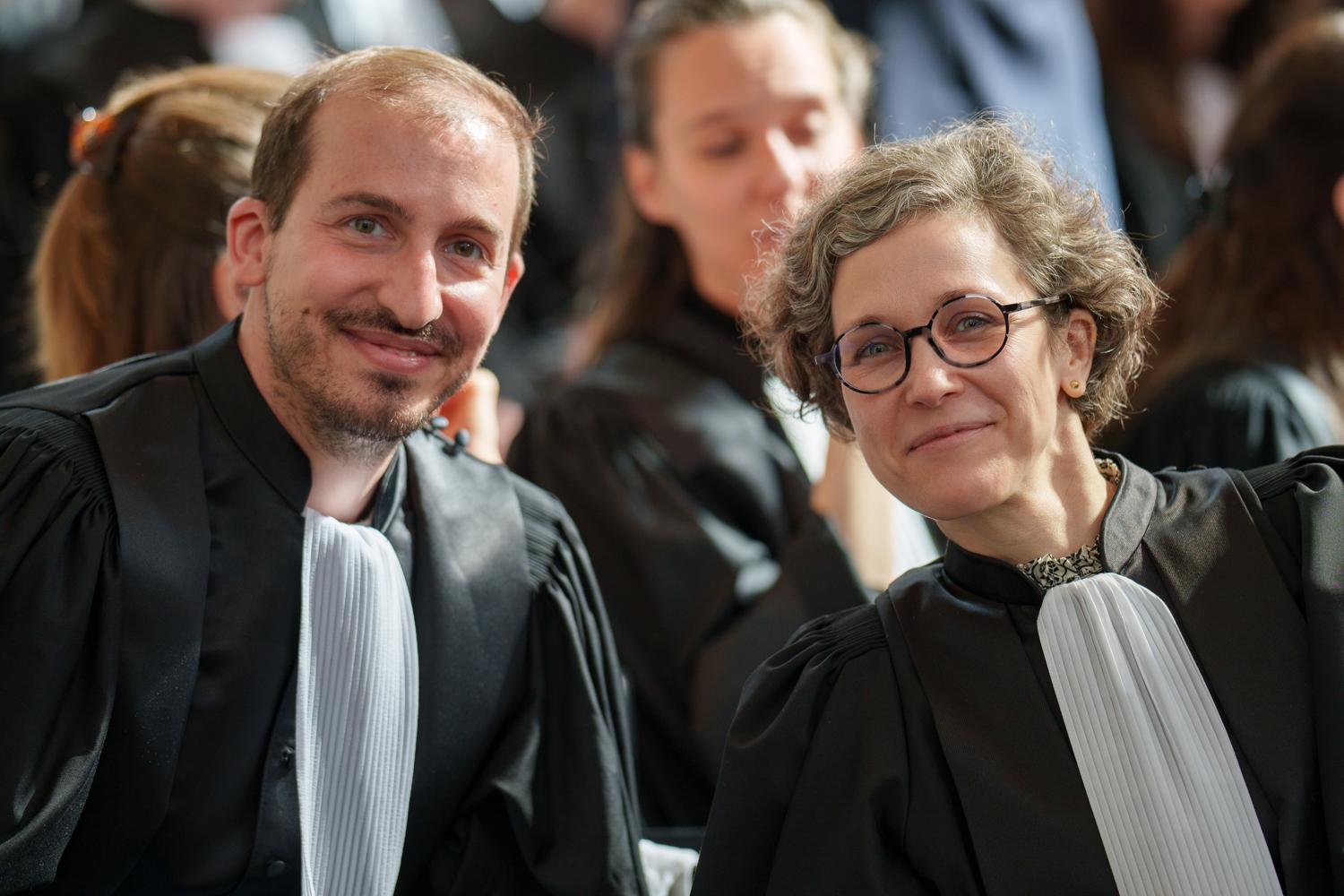 Auditeurs de justice lors de la prestation de serment