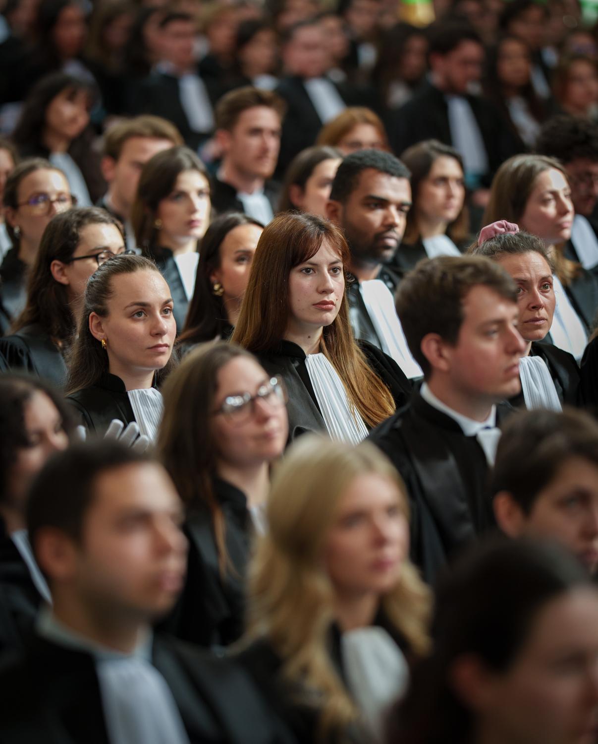 Auditeurs de justice lors de la prestation de serment