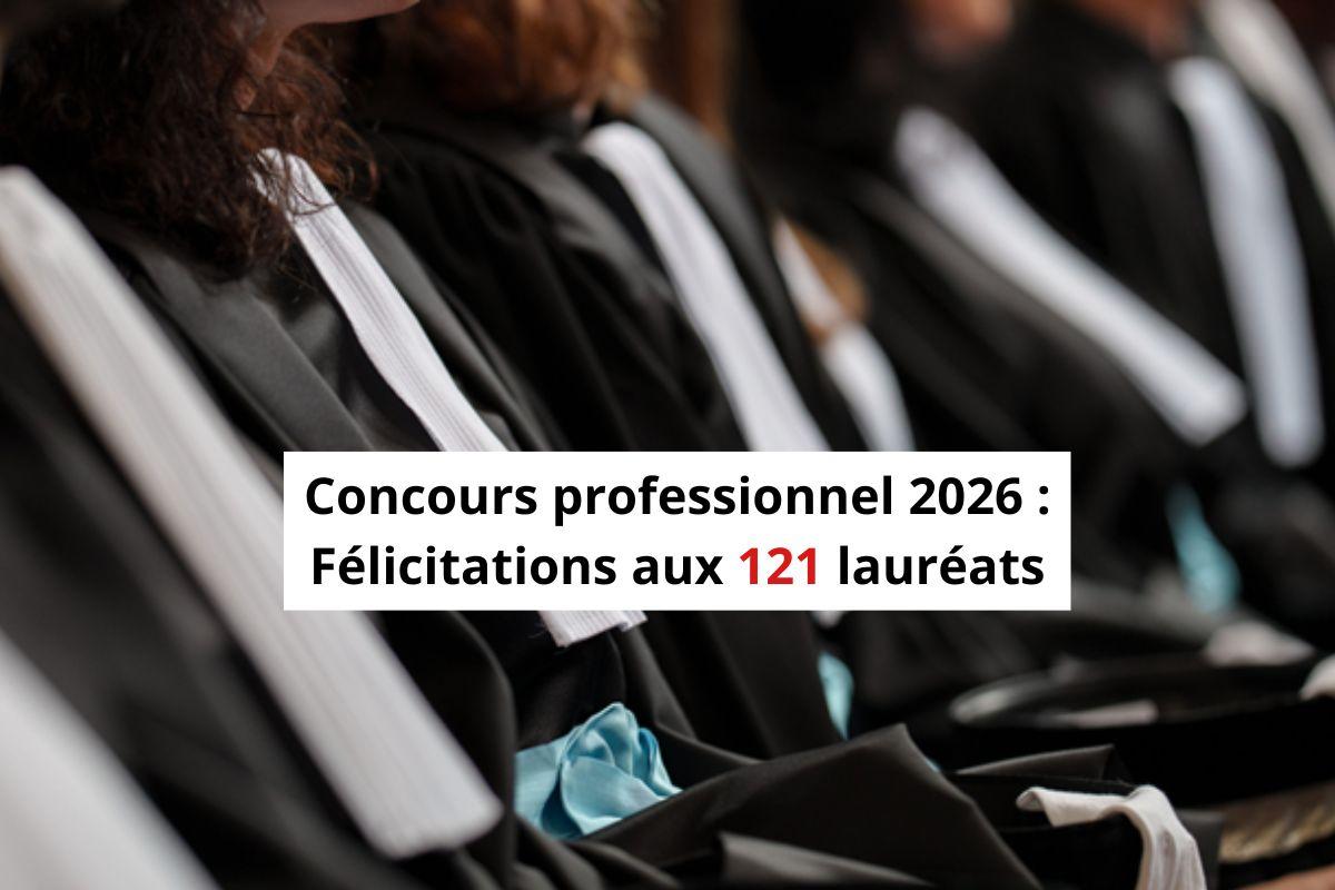 concours professionnel 2026