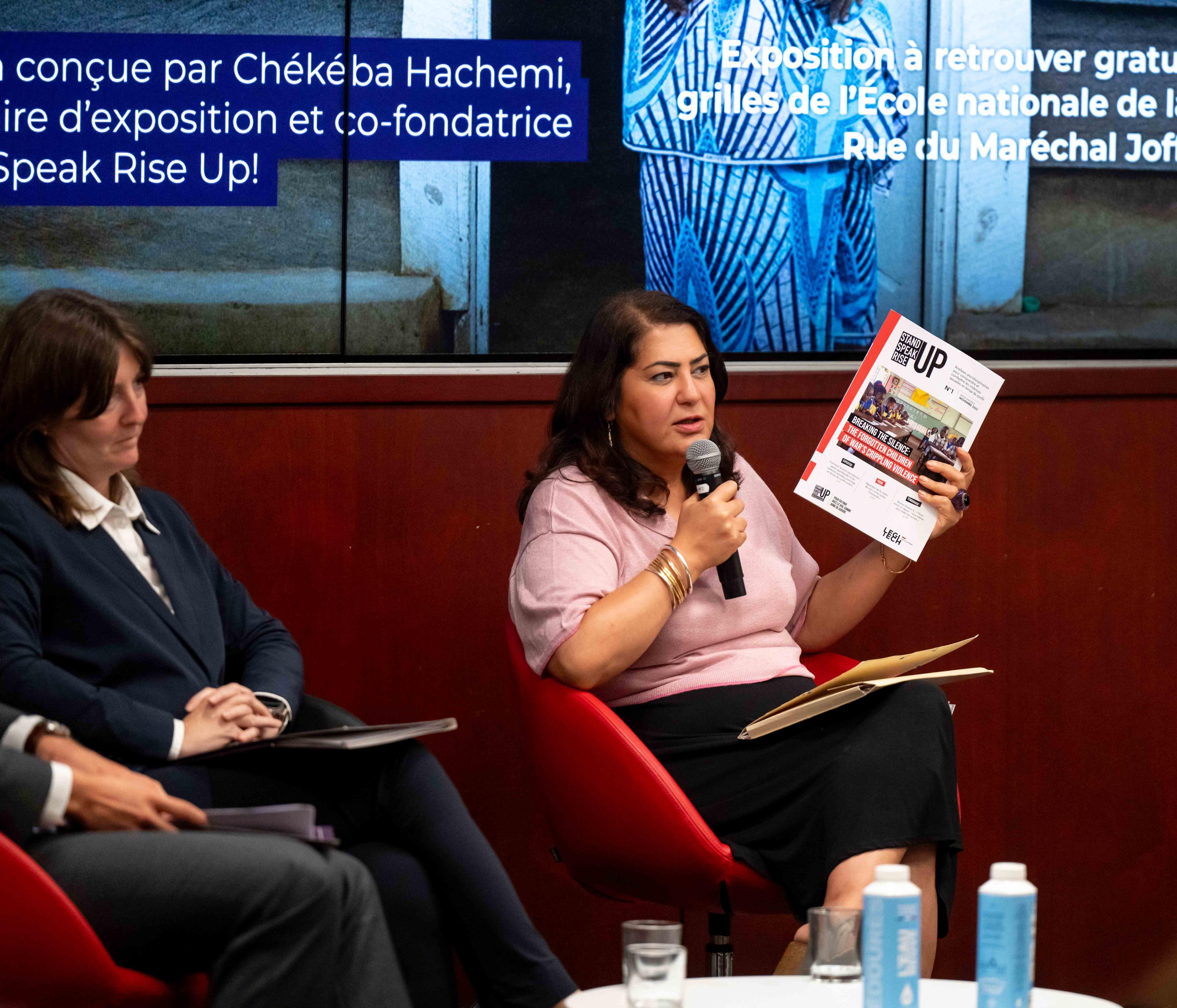 Chékéba Hachemi, commissaire de l'exposition "Simply Survivors" et cofondatrice de l'association Stand Speak Rise Up!