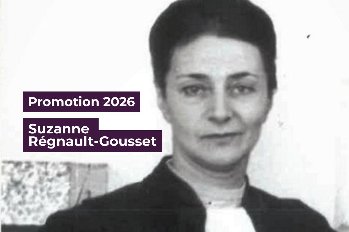 La promotion 2026 de l’École nationale de la magistrature portera le nom de Suzanne Régnault-Gousset
